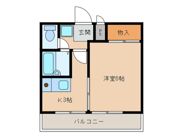 スカイコート月見の物件間取画像